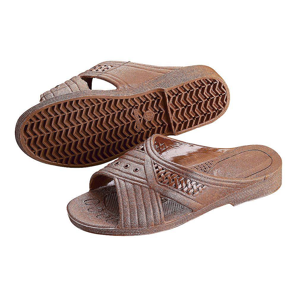 紳士シャワーサンダル 前あき L チョコ SSV3908 1足