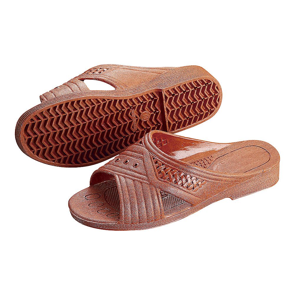 Men's Shower Sandals, Front Opening, Large, Brick, SSV3905, 1 Pair