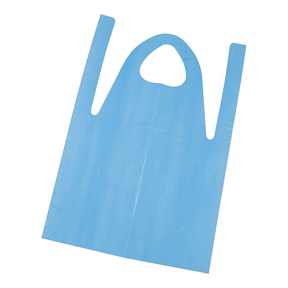 ローコスエプロン ショート 50枚入 ブルー SEPE404 1袋(50枚入)