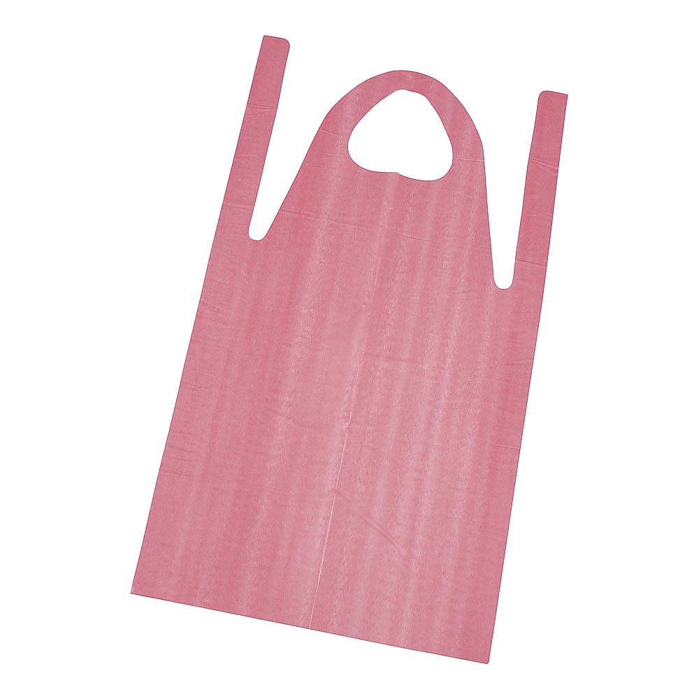 ローコスエプロン ロング 50枚入 ピンク SEPE502 1袋(50枚入)