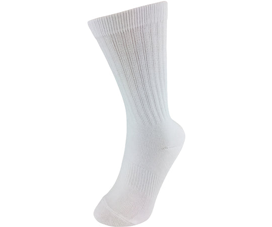 Extra thick white socks, round toe socks, set of 5 pairs, AG2521, 1 set (5 pairs)