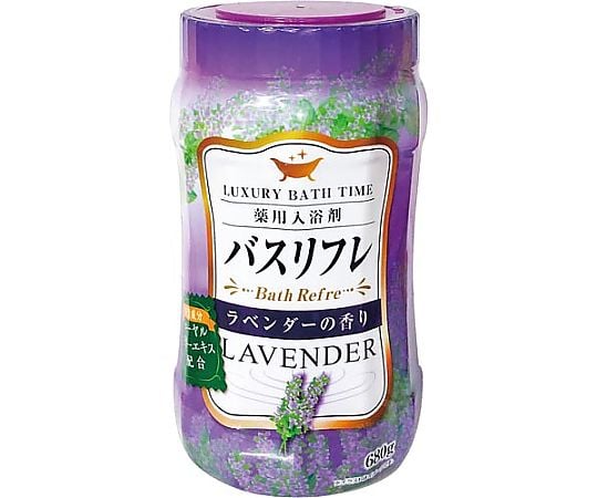 Bath Refre Medicated Bath Salts Lavender Scent 680g 227842 1 piece