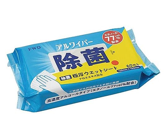 Alwiper disinfectant wet wipes 60 sheets 020412 1 pack (60 sheets)