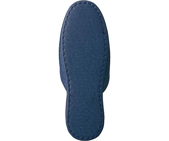 Antibacterial leather-like vinyl slippers, navy, L, E121052, 1 pair