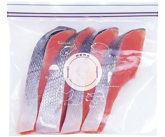 Double zipper freezer bag, medium size, 50 pieces, 063202, 1 box (50 pieces)
