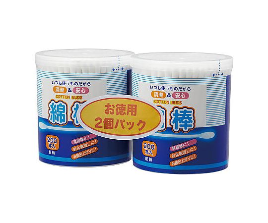 紙軸白綿棒 200PX2コパック 1セット(200本×2個入) 4562272140144 1セット(200本×2個入)