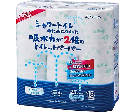 Shower Toilet Unscented Double 25m 18R 1 pack (18 pieces) 823290 1 pack (18 pieces)