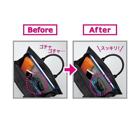 ケーブルが邪魔にならないノートPCマウス 4623-3103 1個