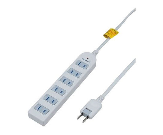 Lightning surge protection extension cord/tap 6 outlets 5m white Y02KS605WH 1 piece
