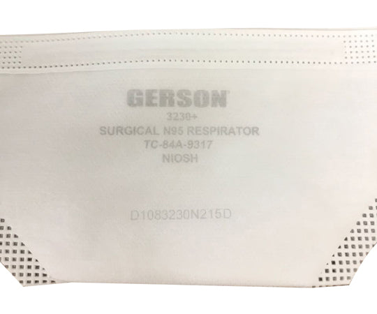 GERSON Surgical N95 Mask, Beak-Shaped Folding, Pack of 50, Made in the USA, JU001, 1 Box (Pack of 50)