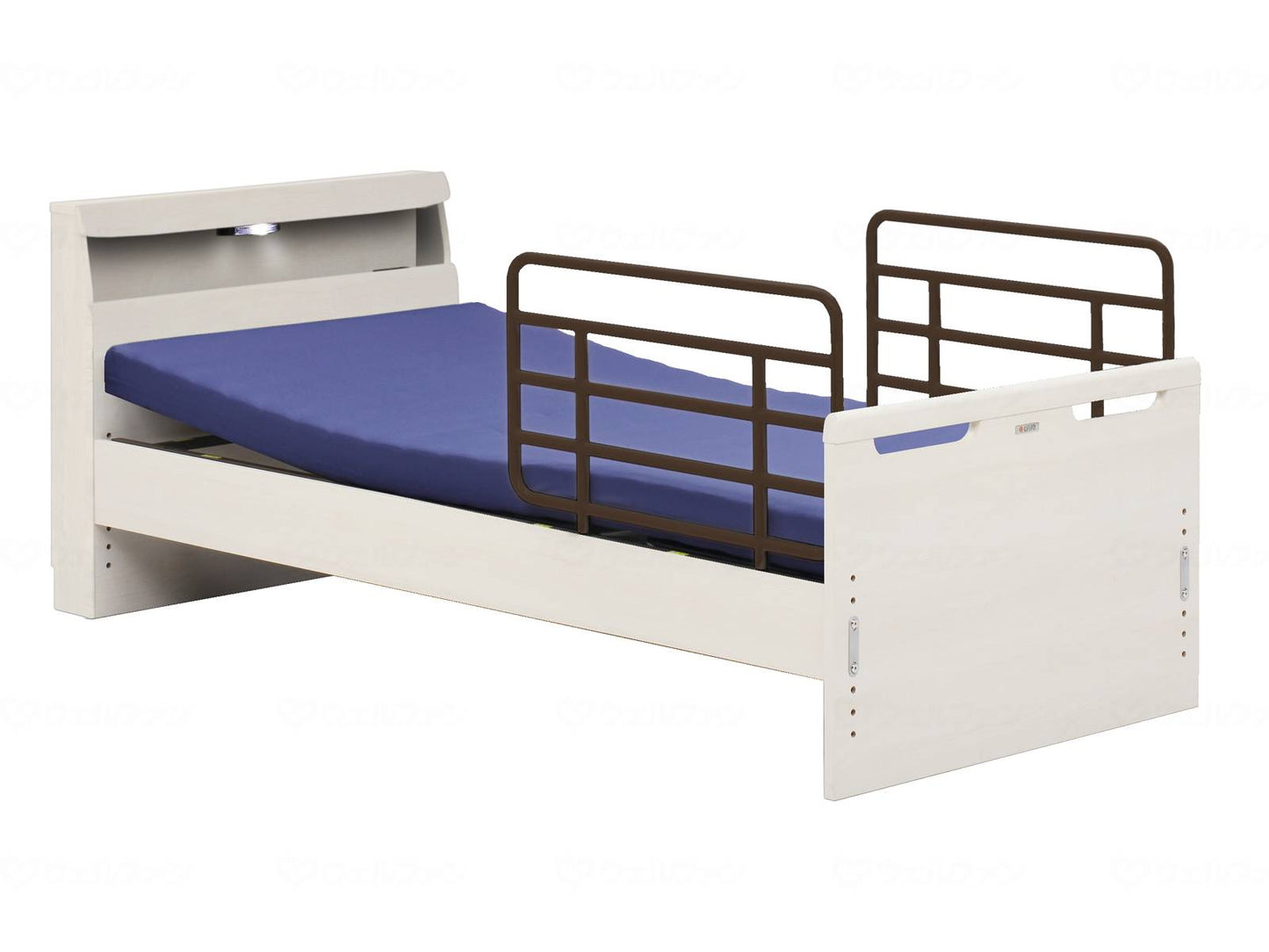 Glanz Carasel 1M (with mattress and side guards) White Cabinet Type