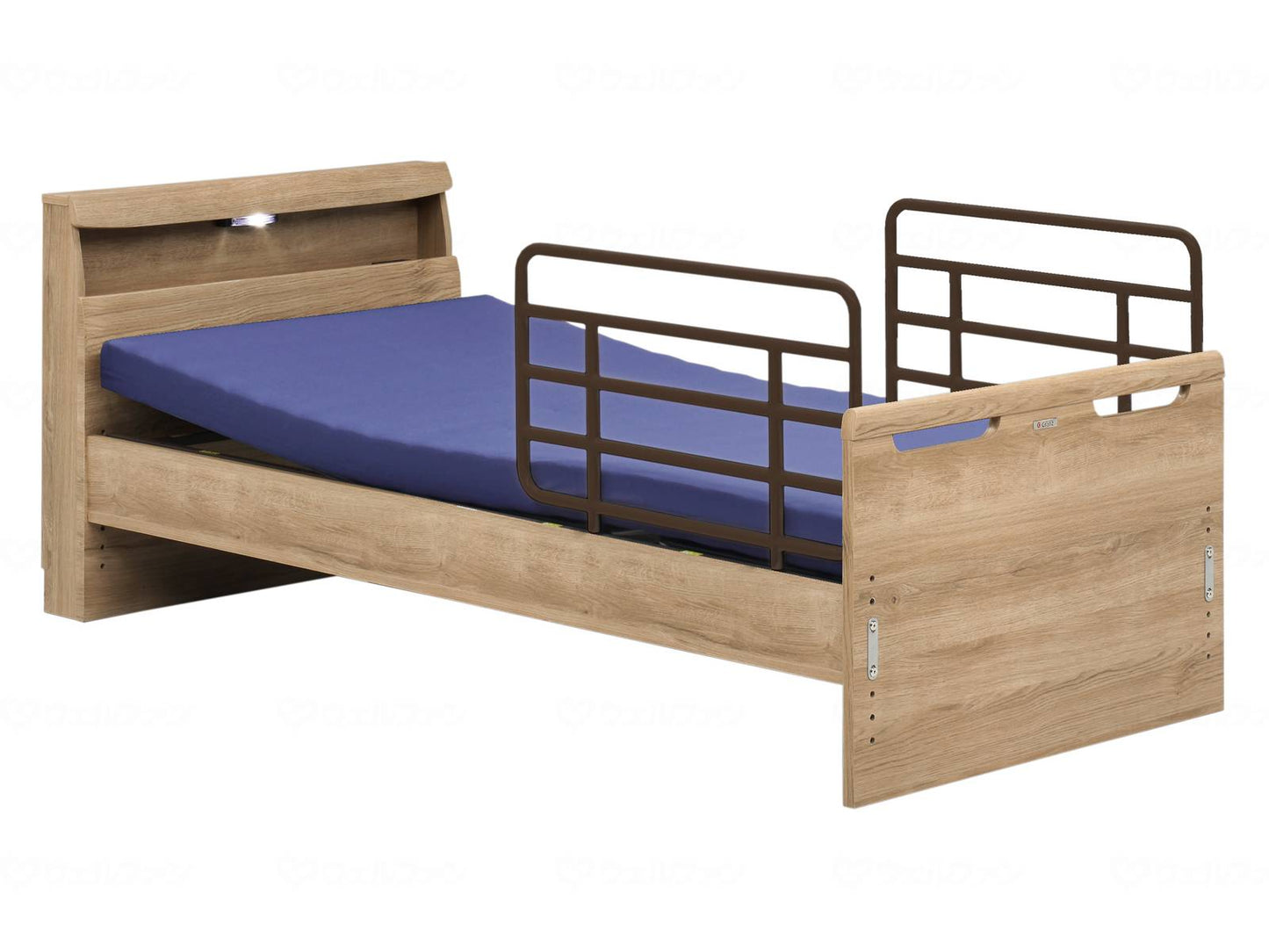 Glanz Carasel 1M (mattress included, side guard included) Natural cabinet type