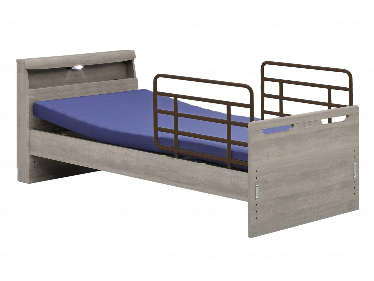 Glanz Carasel 1M (mattress included, side guard included) Grey cabinet type