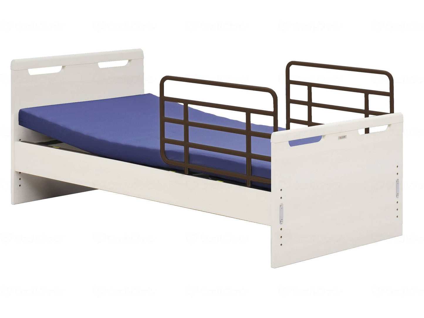 グランツCarasel(カラセル)1M(マットレス付、サイドガード付) ホワイト フラットタイプ