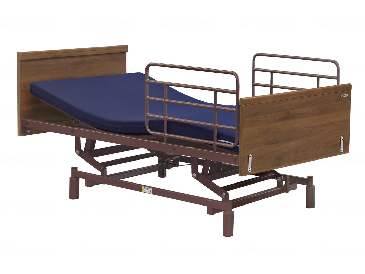 Grantz Casa III 3M Lifting Set (MT-02 Mattress, Side Rails Included) Brown