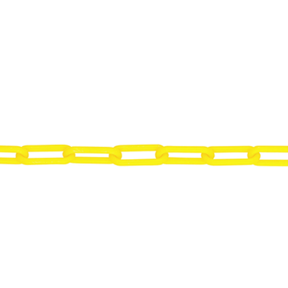プラスチック製チェーン 線径約6.0mm×10m 黄 11140 1巻