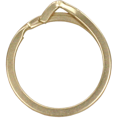 KONTEC 손가락이나 손톱에 쉬운 키 링 링 내경 약 25mm 1개입 매트 골드 AP-51 1개