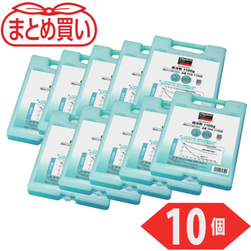 TRUSCO まとめ買い 保冷剤 1100g 強冷タイプ 10個入り THZ-1100S-10P 1 PK