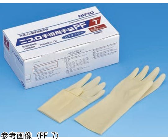 ニプロ手術用手袋 PF 6.5 ライトブルー 20双入 20167 1箱(20双入)