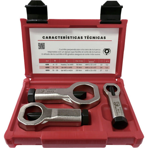 FORZA ナットブレーカーセット 4〜36mm (超強力ブレード) 6300MI 1 S