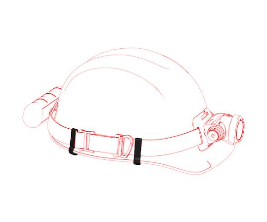 헤드라이트용 옵션 헬멧 클립(4개들이, H시리즈용) 502313 1개