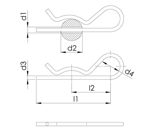 30-45mm Snap Pins (5 pcs) EA949PJ-146 1 pack (5 pcs)