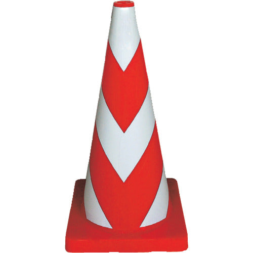 安全興業 安全コーン Wコーン 赤白3段 反射タイプ KEY-794W 1 本