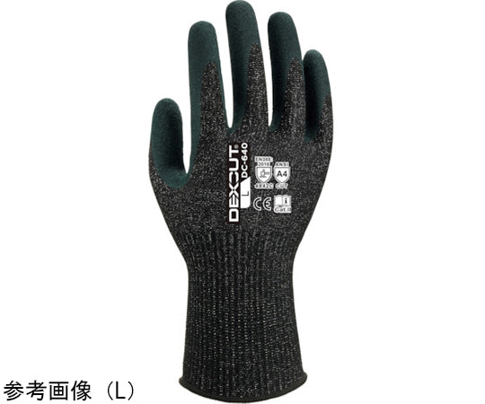 내절창 장갑 위드 DEXCUT DC-640 니트릴 등받이 특수 미끄럼 방지 가공 L사이즈 DEDC640_L_1P 1쌍