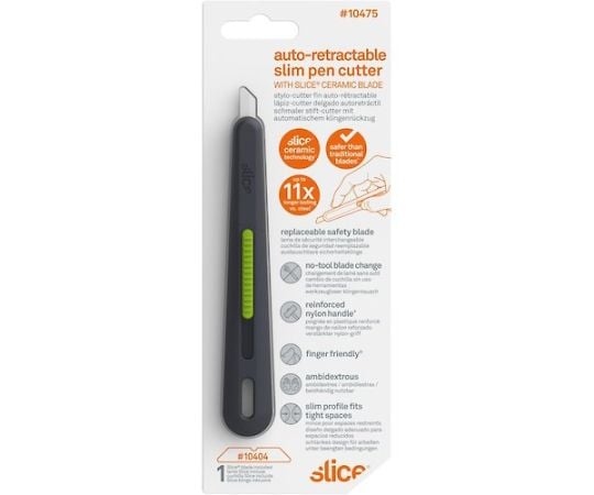 スリムペンカッター刃先自動収納式 10475 1本