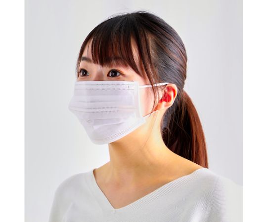 General work mask (double wire specification) 3-ply free size (50 pieces) TEMW-50 1 box (50 pieces)