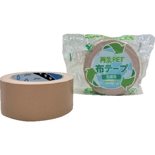 TERAOKA Recycled PET Cloth Tape No. 1605 Cream 50mm x 25m 1605 C 50X25 1 roll