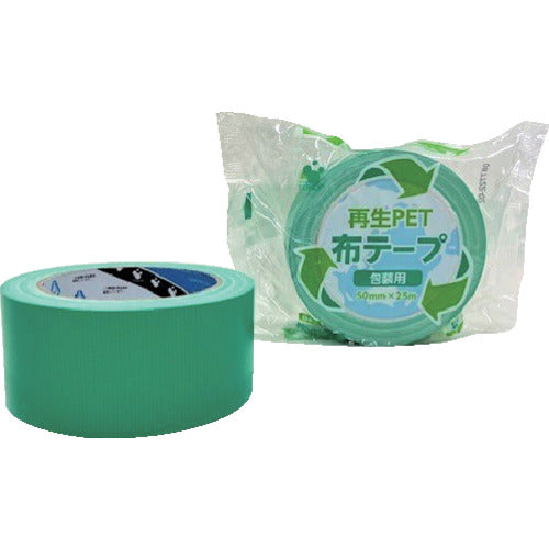 TERAOKA Recycled PET Cloth Tape No. 1605 Green 50mm x 25M 1605 GR 50X25 1 roll