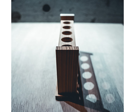 Wooden test tube stand, 25mm diameter hole x 5 tubes, SITATE255SJ, 1 piece