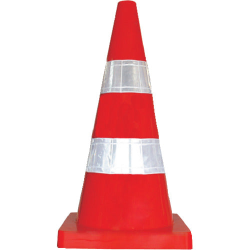 Safety Cone W Cone Red and White 2-Tier Reflective Ring Type KEY-794O 1 Piece