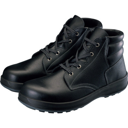 Simon Safety Shoes, Medium Lace, SF22 Black, 27.0cm, SF22BK-270, 1 pair