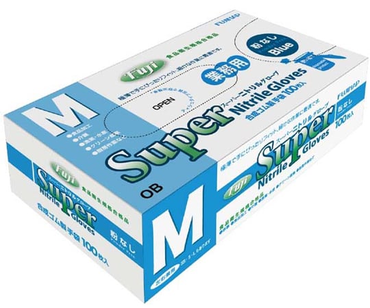 후지 슈퍼 니트릴 장갑 가루 없음 블루 M 1 상자 (100 장 입) 671510 1 상자 (100 장 입)