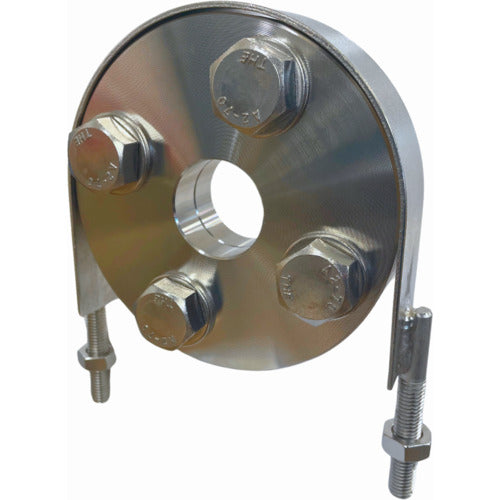 HIーLEAD JIS10Kフランジ用Uバンド 三価クロメート 20A ナット2個付き FUB-JIS10K-020A-3MC 1 個