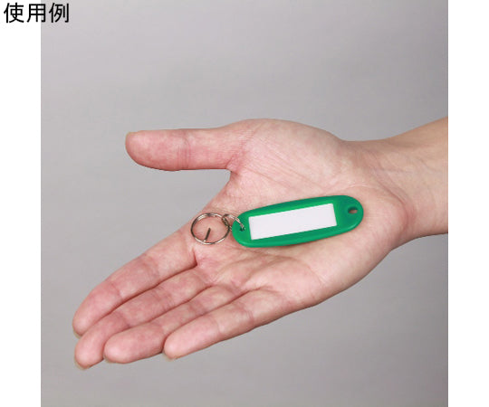 Keychain name tag, hard type, 6 pieces, KH-50, 1 bag (6 pieces)