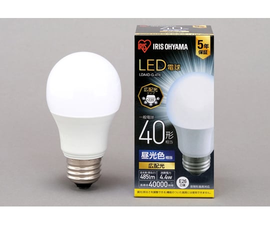 LED bulb E26 wide light distribution daylight color 40 type (485lm) LDA4D-G-4T6 1 piece