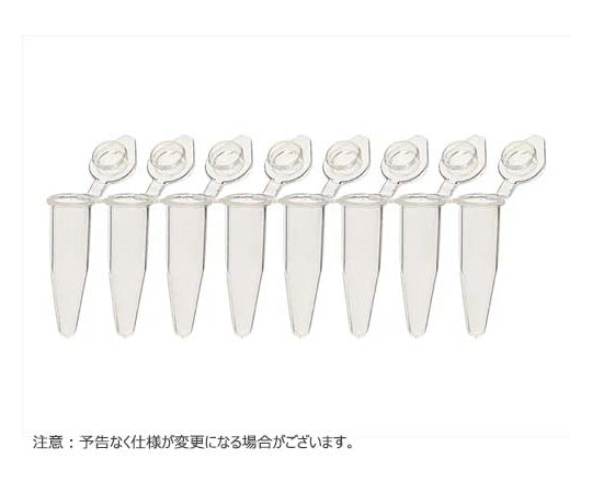 8連PCRチューブ フラットキャップ付 クリア 960本入 BMSC0200273 1個(960本入)