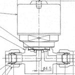 Fujikin SUS steel automatic direct diaphragm valve 1MPa FPR-ND-91 FPR-ND-91-6.35 1 unit