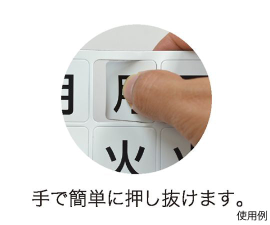 24x20mm Day of the Week Magnet Sheet EA781BT-152 1 sheet