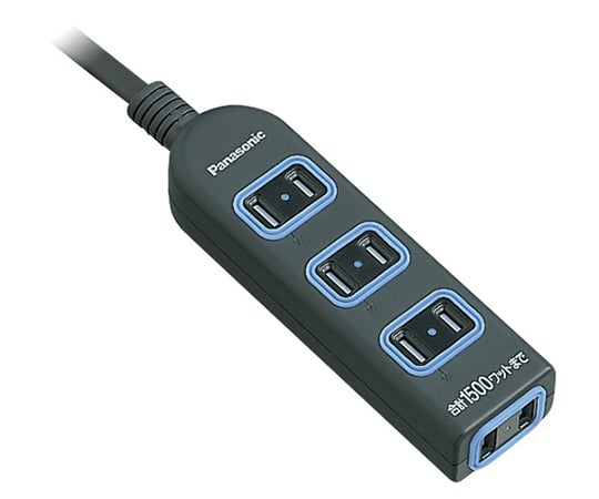 더 탭 X(안전 설계 도어 패킹 부착 콘센트) 4개구 5m 블랙 WHA2554BKP 1개