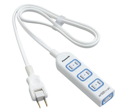 더 탭 X(안전 설계 도어 패킹 부착 콘센트) 4개구 1m 화이트 WHA2514WKP 1개