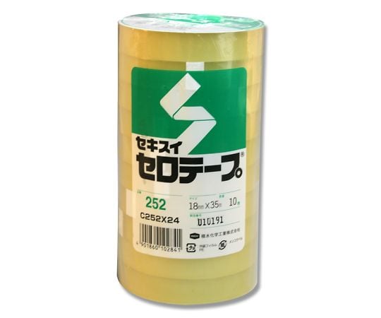 セキスイセロテープ 18mm×35m 10巻パック No.252 001600200 1パック(10巻入)