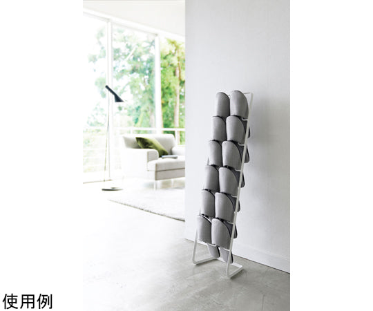 スリッパラック フレーム 6足用 スリム ホワイト 4702 1個