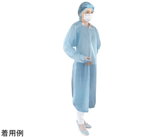 フジポリエプロン袖付 親指フックタイプ 10枚×20箱入 1ケース(10枚×20箱入)