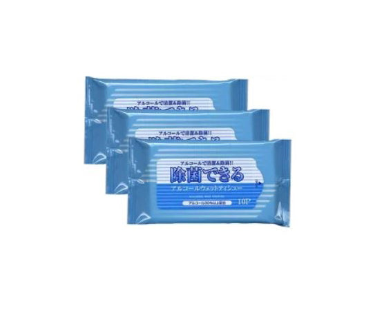 Disinfectant alcohol wet wipes (10 sheets x 3 packs) 1 pack (10 sheets x 3 packs)