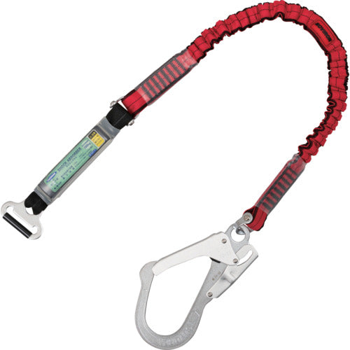 TSUYORON 몸통 벨트형 추락 제지용 기구용 부 랜야드(신축 타입) 노빌론(RE) 쇼크 업소버+연결환 FL-51・후크 FS-93-1 D환 고정 없음 130 KG 대응형
