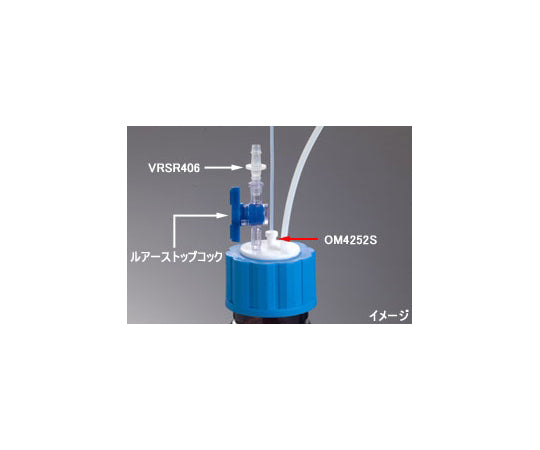 Omnifit(R) GL38 Gallon Bottle Cap with Luer Port, 2 Ports, Filter & Check Valve Included, OMJ4312F, 1 Piece